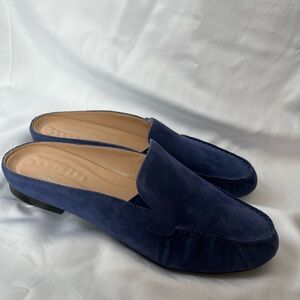 Easy Spirit Secrellin Suede Casual Flat Mules size 9 in Dark Blue New